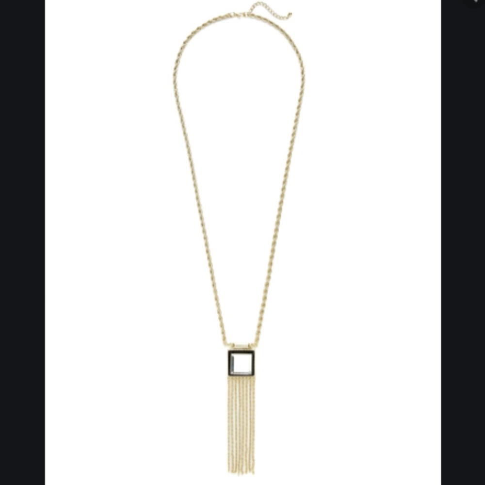Adia Kibur Tassel Deco Statement Necklace